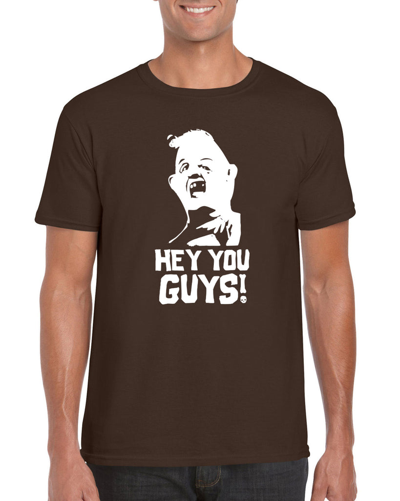 Hot Press Apparel Hey You Guys Goonies Sloth Never Say Die 80s Movie Vintage Classic College Party Funny Humor Gift Present Halloween Costume Sale Handmade