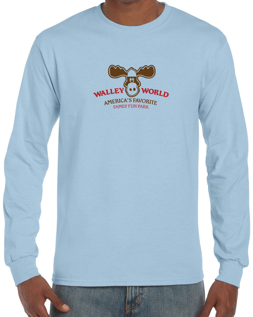 Walley World Family Fun Park Mens Long Sleeve Shirt Griswold Family Vacation 80s Movie Costume Vintage Retro