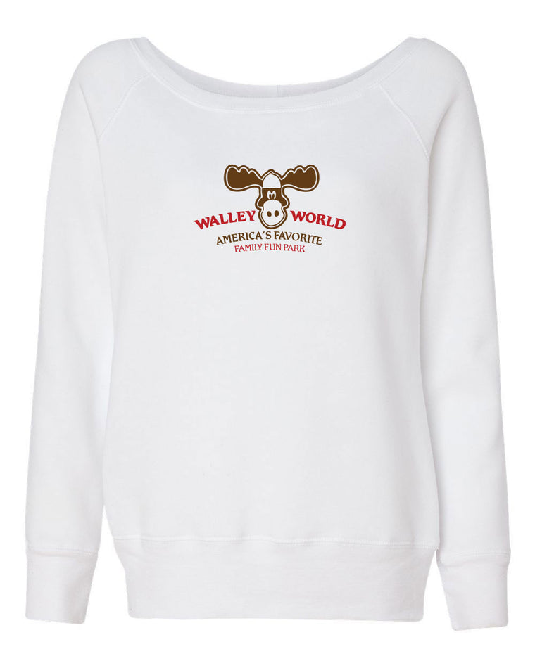 Women's Off the Shoulder Sweatshirt - Walley World