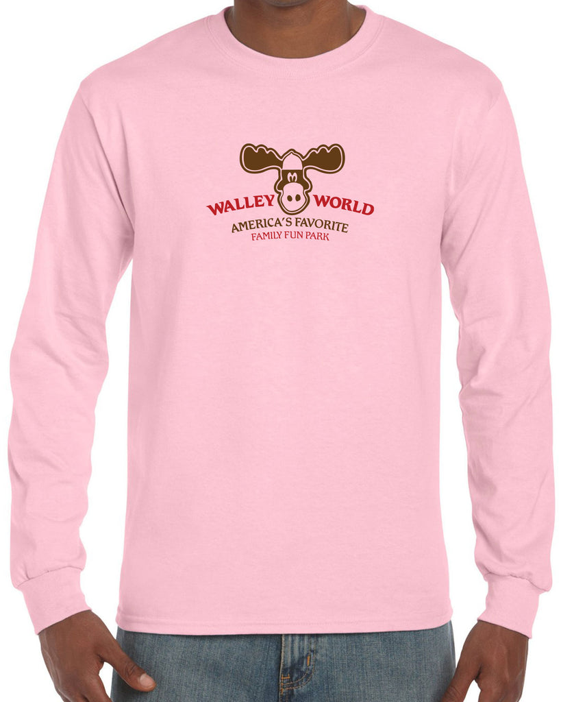 Walley World Family Fun Park Mens Long Sleeve Shirt Griswold Family Vacation 80s Movie Costume Vintage Retro