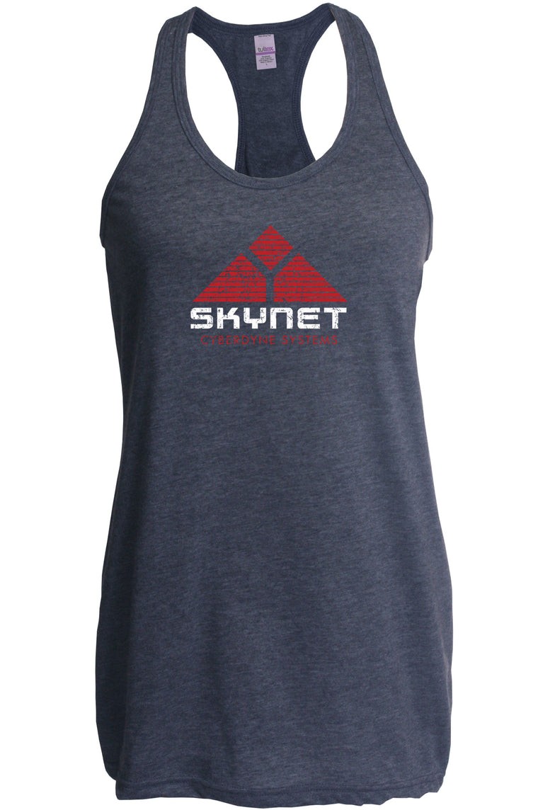 Women's Racer Back Tank Top - Skynet