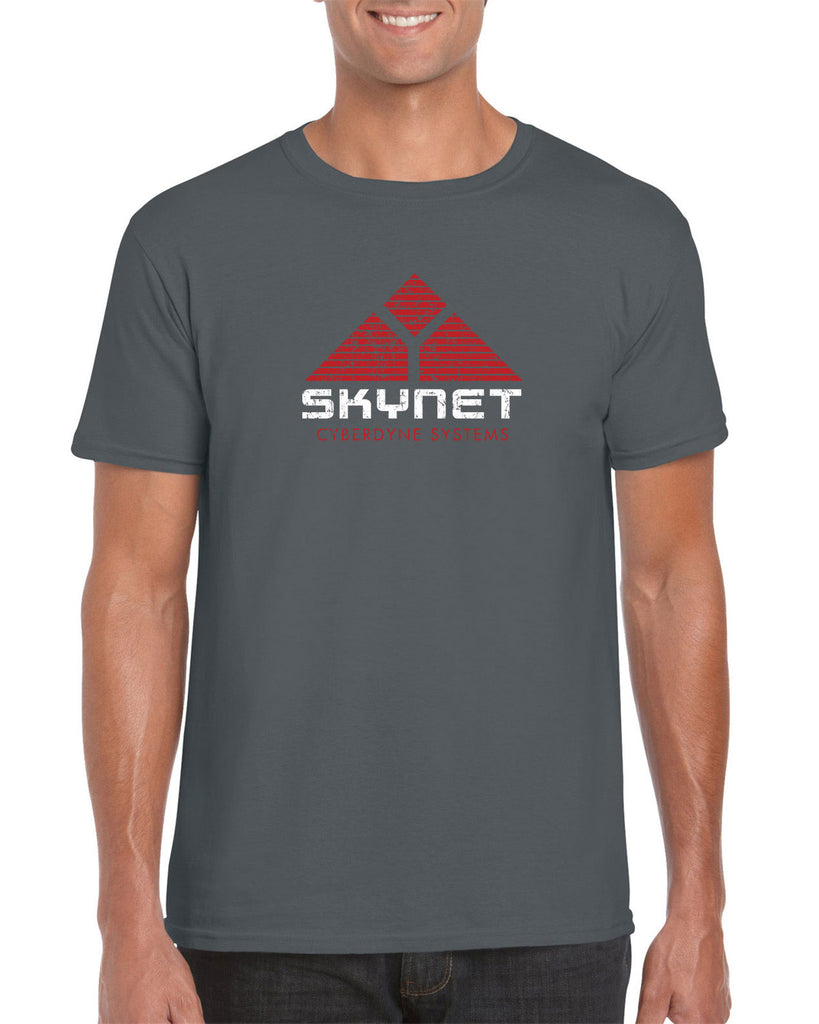 Skynet Cyberdyne Systems Mens T-Shirt Terminator 90s 80s Judgement Day Movie Vintage Retro