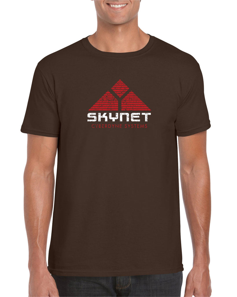 Skynet Cyberdyne Systems Mens T-Shirt Terminator 90s 80s Judgement Day Movie Vintage Retro