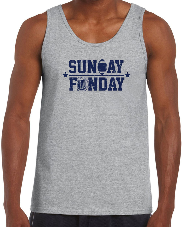 Men's Sleeveless Tank Top - Sunday Funday