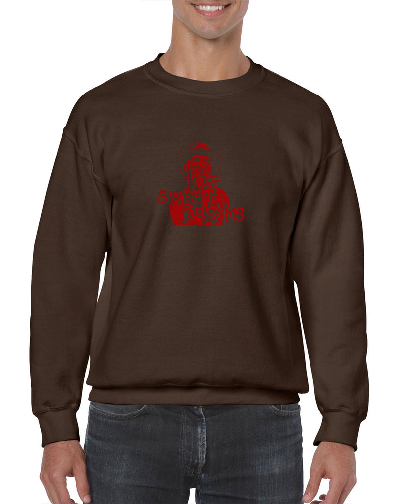 Sweet Dreams Crew Sweatshirt Nightmare On Elm Street 80s Scary Horror Film Movie