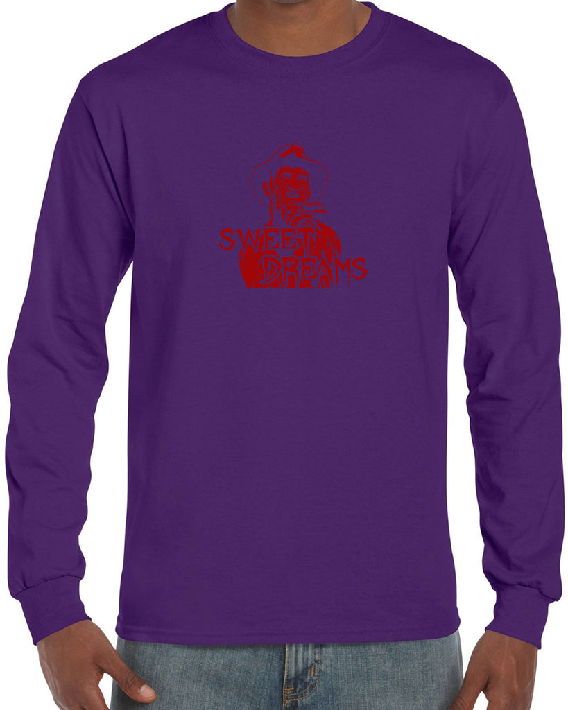 Sweet Dreams Long Sleeve Shirt Nightmare On Elm Street 80s Scary Horror Film Movie
