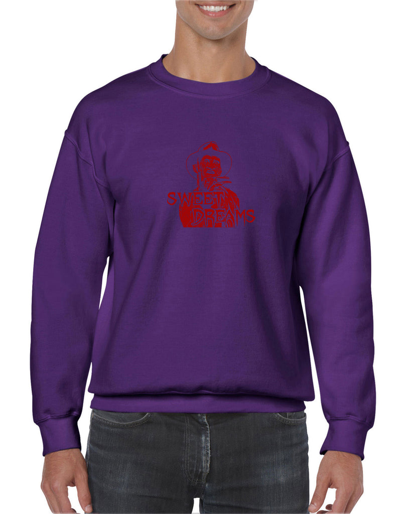 Sweet Dreams Crew Sweatshirt Nightmare On Elm Street 80s Scary Horror Film Movie