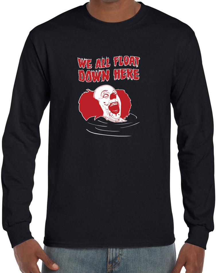 Men's Long Sleeve Shirt - We All Float Down Here