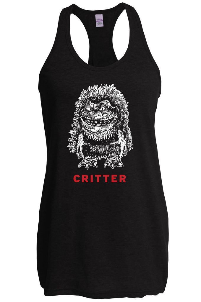 Critter Racer Back Tank Top Critters 80s movie scary horror film party vintage retro