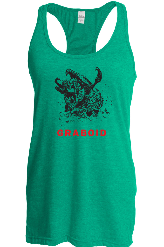Graboid Racer Back Tank Top Tremors 80s Halloween Scary Horror Vintage Retro