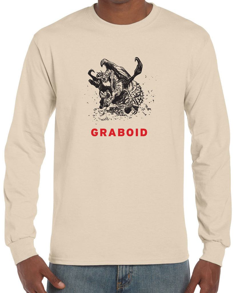 Graboid Long Sleeve Shirt Tremors 80s Halloween Scary Horror Vintage Retro