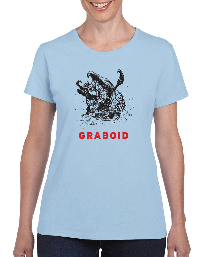 Graboid Womens T-Shirt Tremors 80s Halloween Scary Horror Vintage Retro