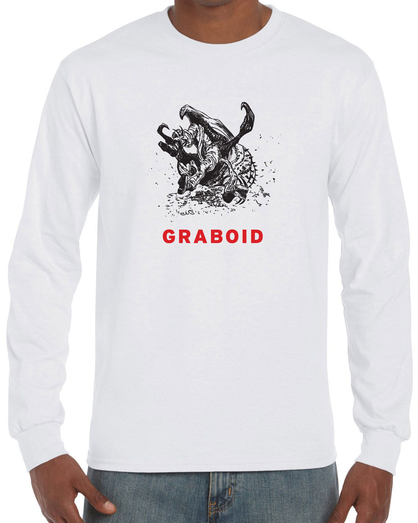 Graboid Long Sleeve Shirt Tremors 80s Halloween Scary Horror Vintage Retro