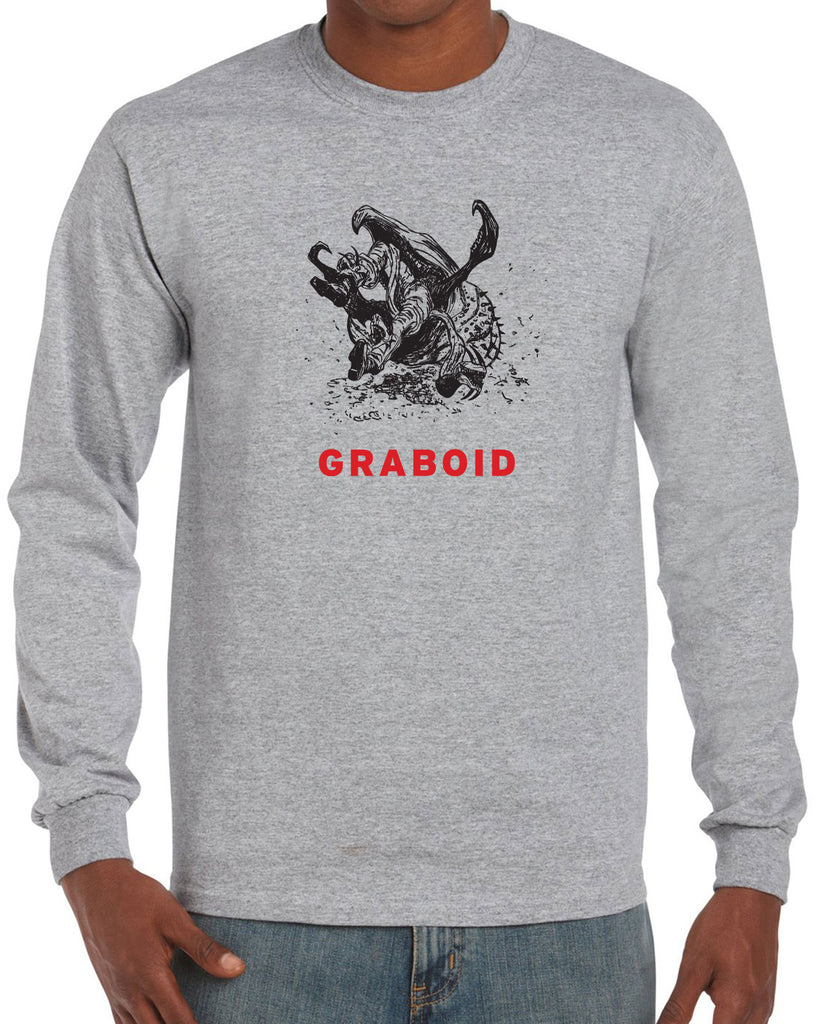 Graboid Long Sleeve Shirt Tremors 80s Halloween Scary Horror Vintage Retro