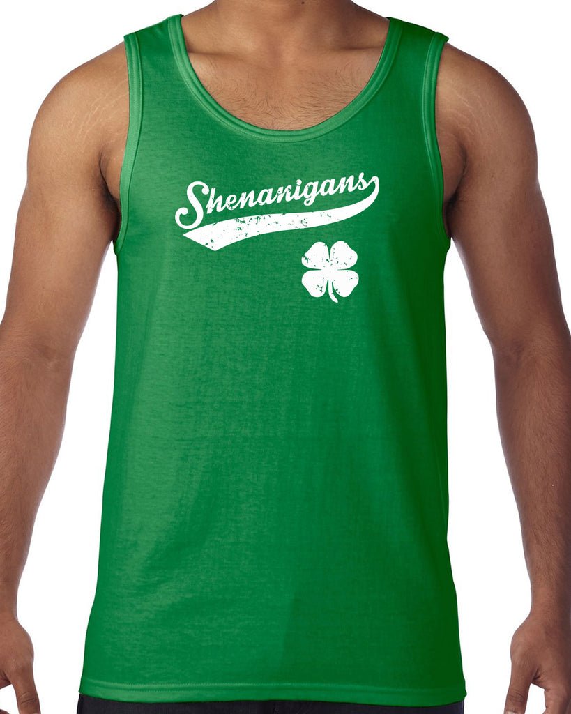 Shenanigans Tank Top leprechaun clover St. Patricks Day st. pattys day Irish Ireland ginger drunk drinking party college holiday