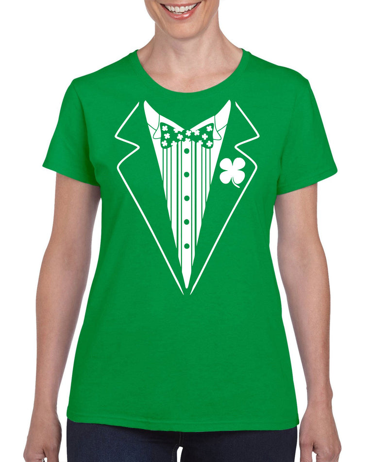 Women's Short Sleeve T-Shirt - Irish Tuxedo
