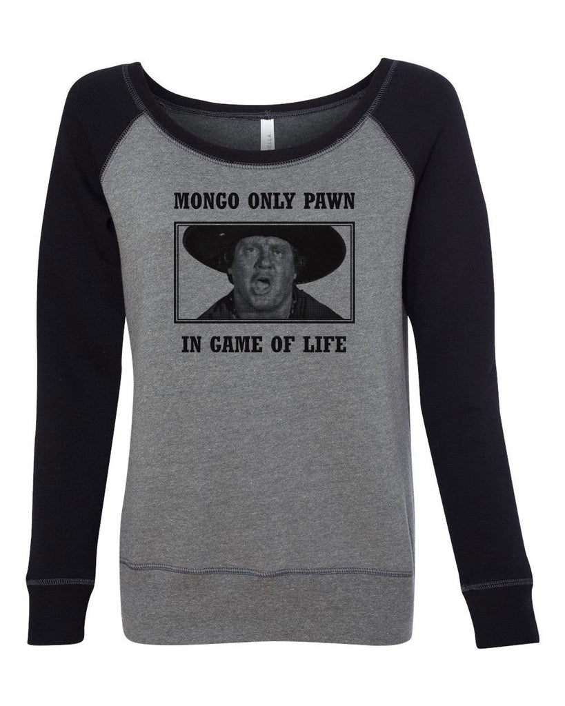 Mongo Only Pawn in Game of Life Mens Long Sleeve Shirt funny 70s 80s movie Blazing Saddles movie western Hot Press Apparel