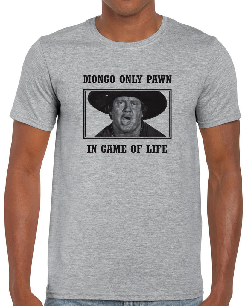 Mongo Only Pawn in Game of Life Mens Long Sleeve Shirt funny 70s 80s movie Blazing Saddles movie western Hot Press Apparel