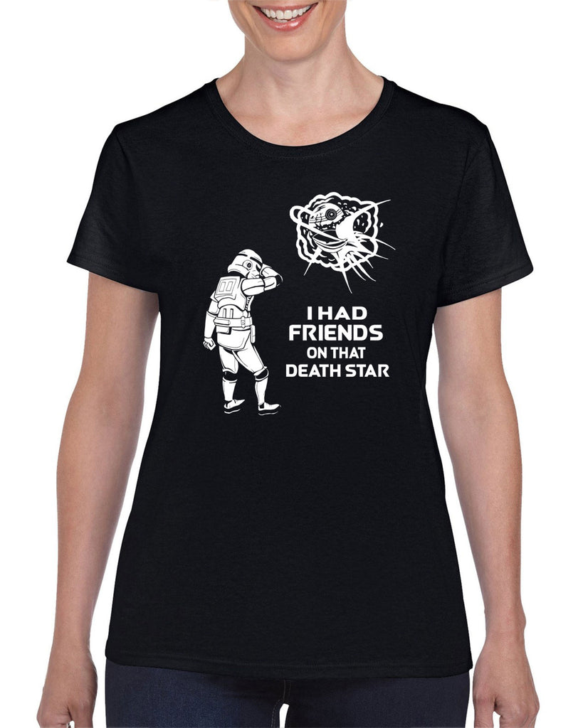 Hot Press Apparel Death Star Women's T-Shirt Sci Fi Movie Star Wars Storm Trooper Jedi Galaxy Vader Present Gift Sale USA