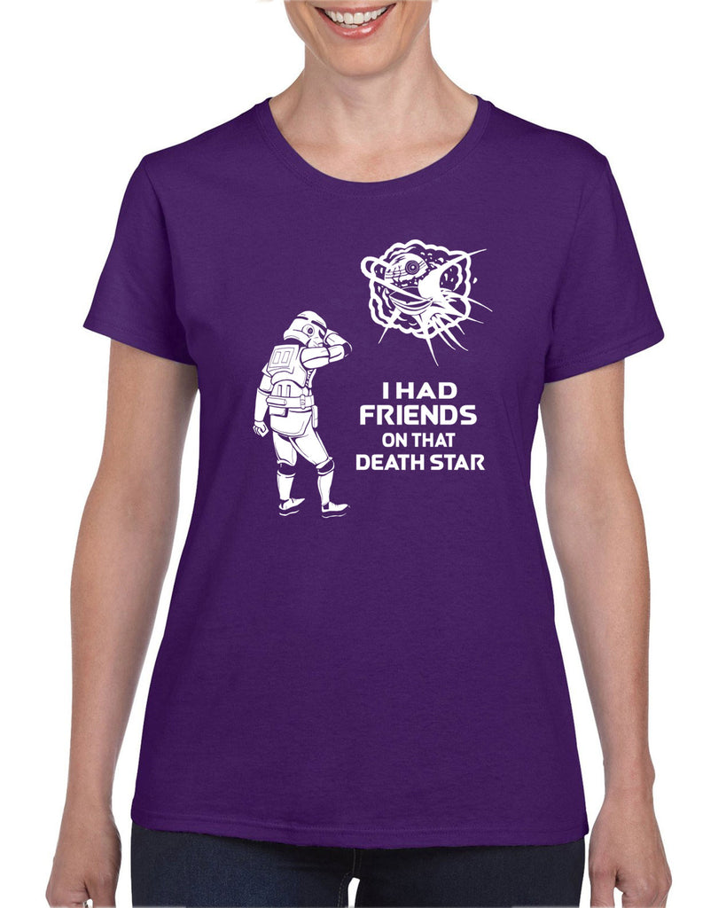 Hot Press Apparel Death Star Women's T-Shirt Sci Fi Movie Star Wars Storm Trooper Jedi Galaxy Vader Present Gift Sale USA