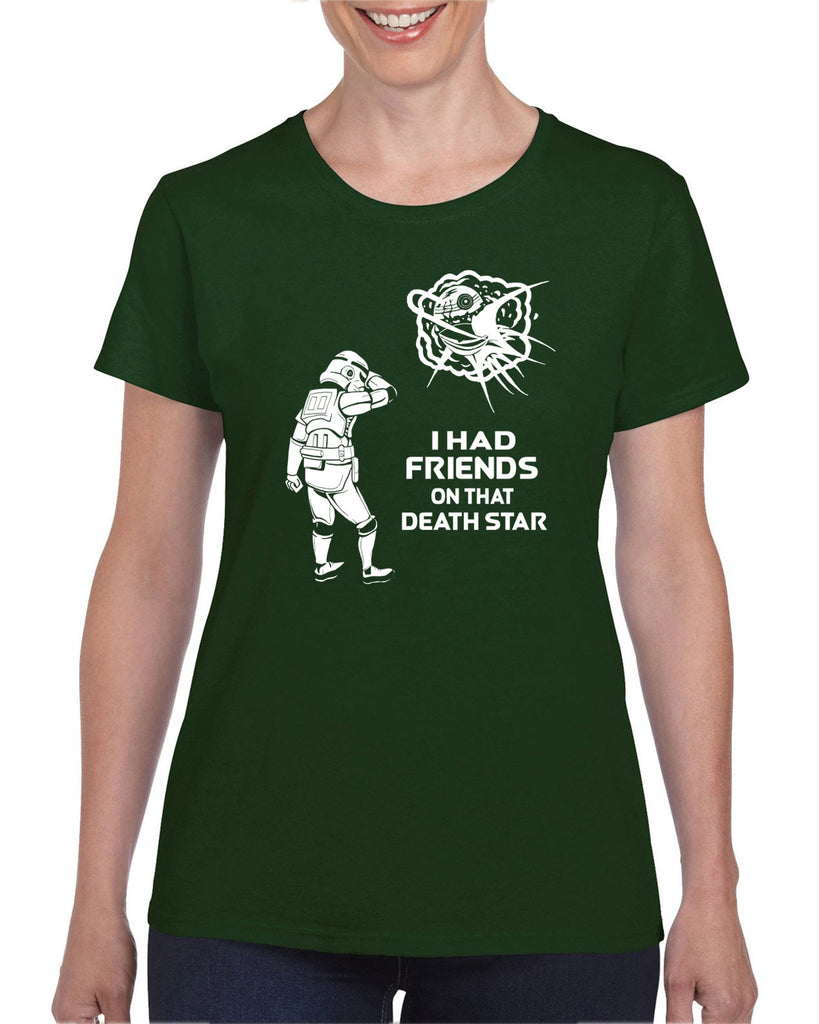 Hot Press Apparel Death Star Women's T-Shirt Sci Fi Movie Star Wars Storm Trooper Jedi Galaxy Vader Present Gift Sale USA