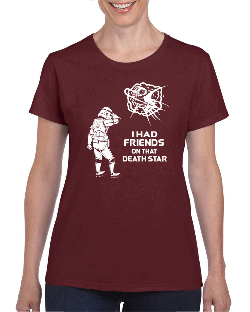 Hot Press Apparel Death Star Women's T-Shirt Sci Fi Movie Star Wars Storm Trooper Jedi Galaxy Vader Present Gift Sale USA