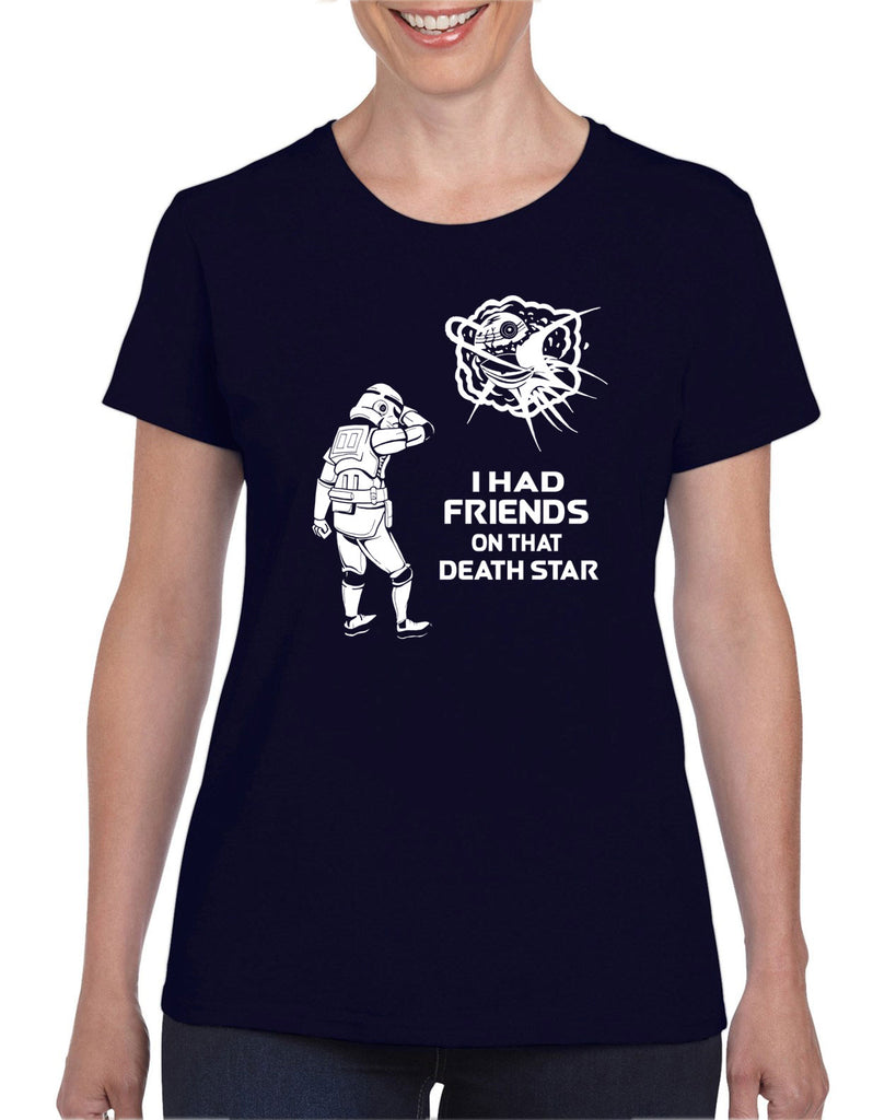 Hot Press Apparel Death Star Women's T-Shirt Sci Fi Movie Star Wars Storm Trooper Jedi Galaxy Vader Present Gift Sale USA