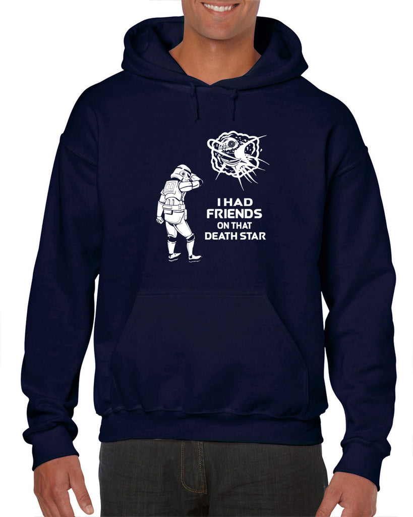 Hot Press Apparel Friends on Death Star Galaxy Wars Darth Storm Trooper Vader Sci Fi Geek Nerd Gift Present Halloween Costume Christmas Sale