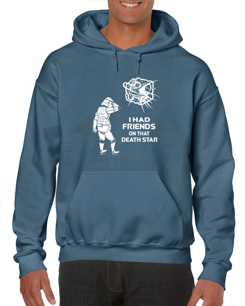 Hot Press Apparel Friends on Death Star Galaxy Wars Darth Storm Trooper Vader Sci Fi Geek Nerd Gift Present Halloween Costume Christmas Sale
