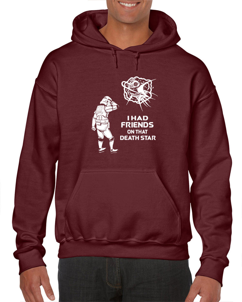 Hot Press Apparel Friends on Death Star Galaxy Wars Darth Storm Trooper Vader Sci Fi Geek Nerd Gift Present Halloween Costume Christmas Sale