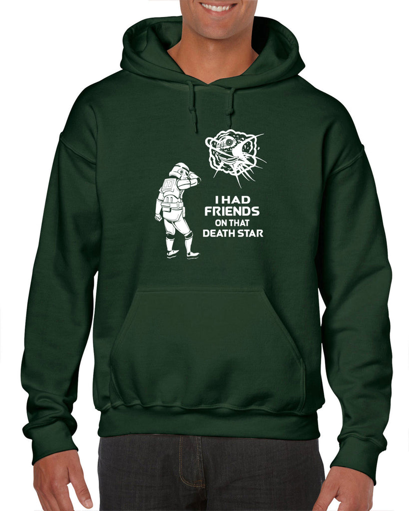 Hot Press Apparel Friends on Death Star Galaxy Wars Darth Storm Trooper Vader Sci Fi Geek Nerd Gift Present Halloween Costume Christmas Sale