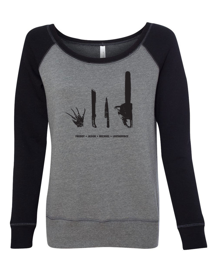 Women's Off the Shoulder - Horror Movie Villains Weapons