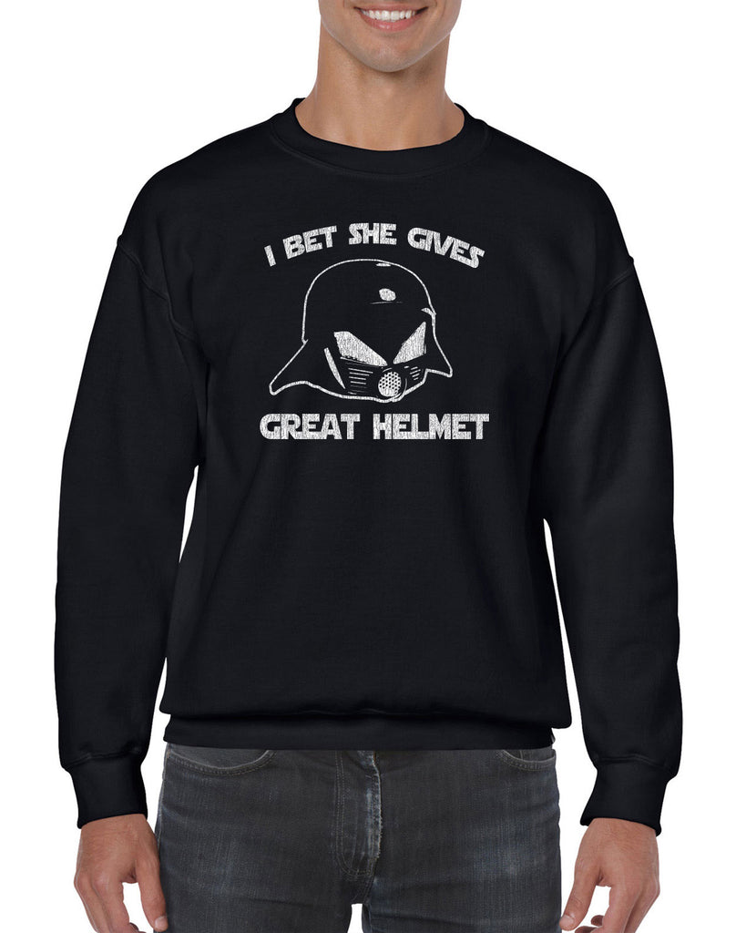 Hot Press Apparel Great Helmet Schwartz Vader Sci Fi Nerd Geek Movie Funny Novelty Crew Party Costume Gift Present Graphic Vintage