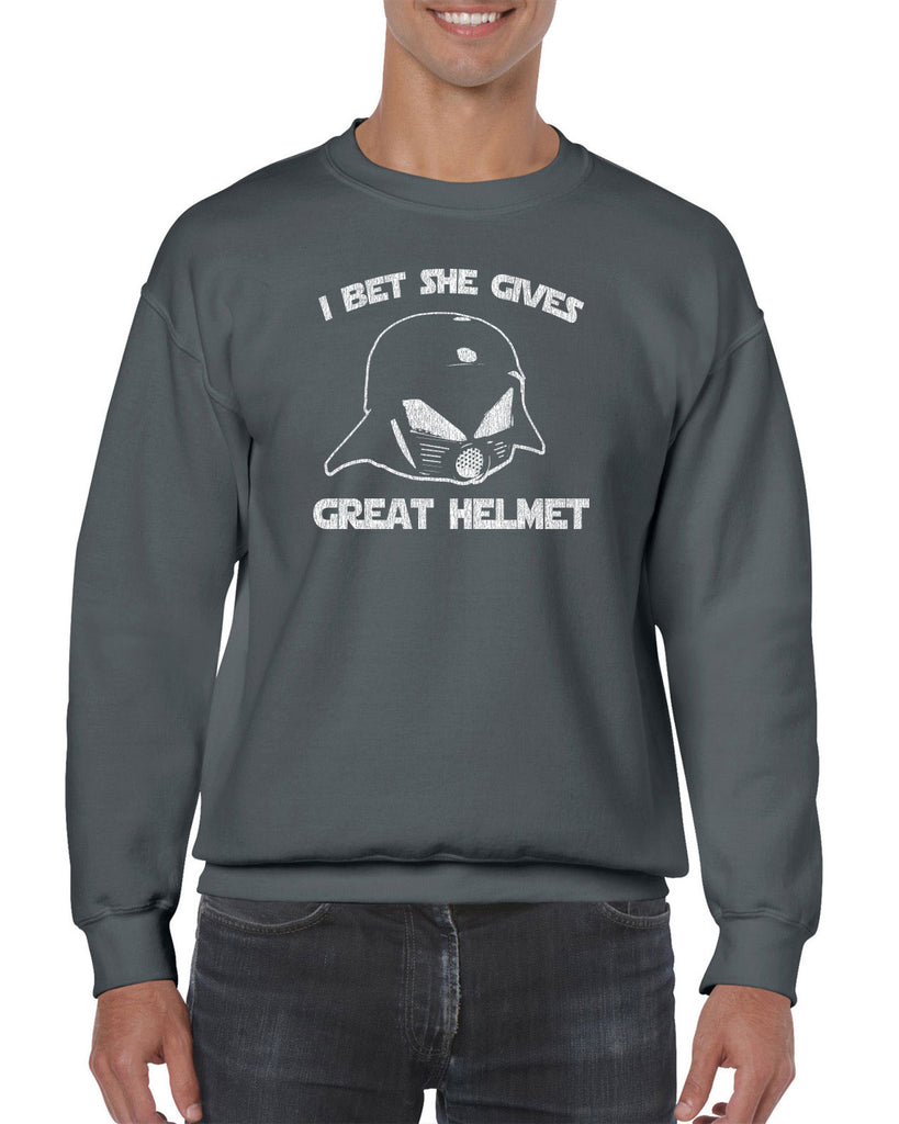 Hot Press Apparel Great Helmet Schwartz Vader Sci Fi Nerd Geek Movie Funny Novelty Crew Party Costume Gift Present Graphic Vintage