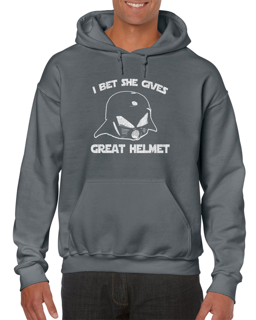 Hot Press Apparel Great Helmet Funny Novelty Star Lonestar Vader Sci Fi Gift Present Wars Galaxy Costume College Party Graphic Vintage