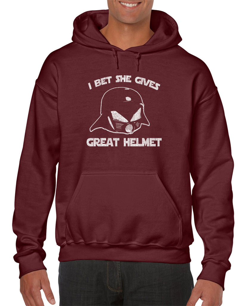 Hot Press Apparel Great Helmet Funny Novelty Star Lonestar Vader Sci Fi Gift Present Wars Galaxy Costume College Party Graphic Vintage