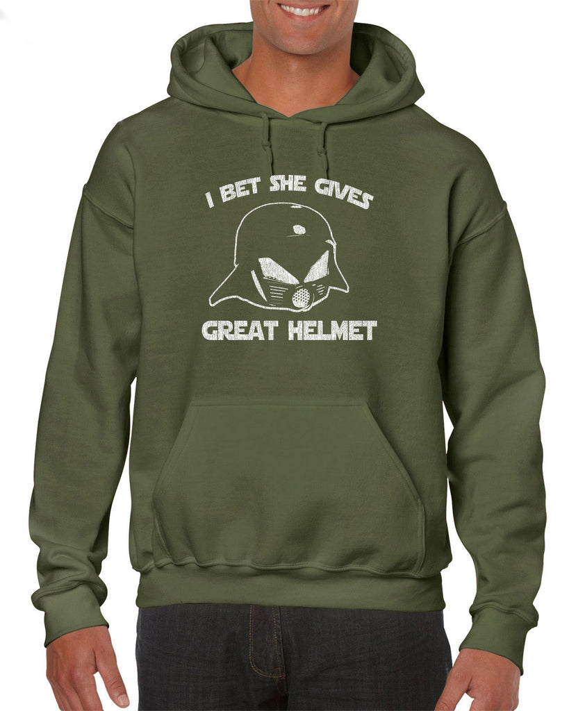 Hot Press Apparel Great Helmet Funny Novelty Star Lonestar Vader Sci Fi Gift Present Wars Galaxy Costume College Party Graphic Vintage