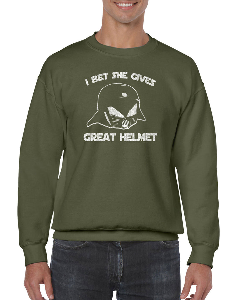 Hot Press Apparel Great Helmet Schwartz Vader Sci Fi Nerd Geek Movie Funny Novelty Crew Party Costume Gift Present Graphic Vintage