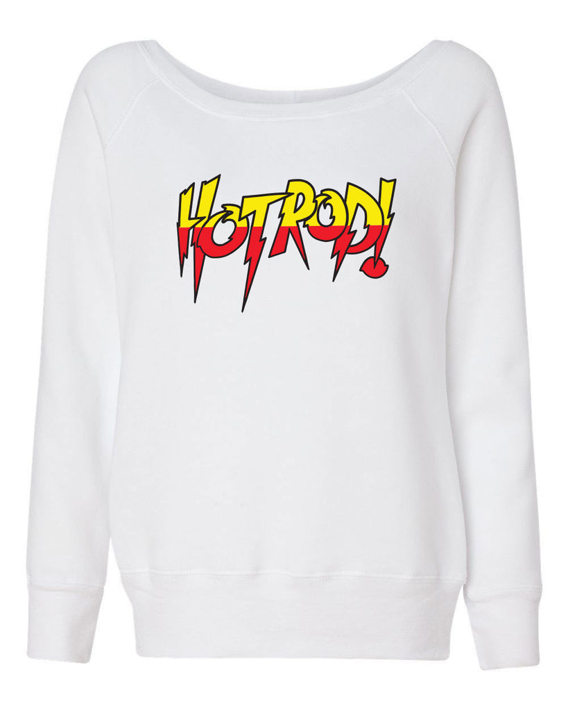 Women's Long Sleeve Off the Shoulder Shirt - HotRod!