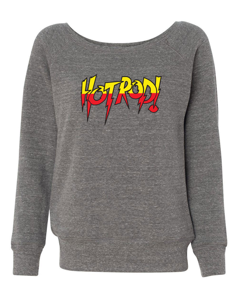 Women's Long Sleeve Off the Shoulder Shirt - HotRod!