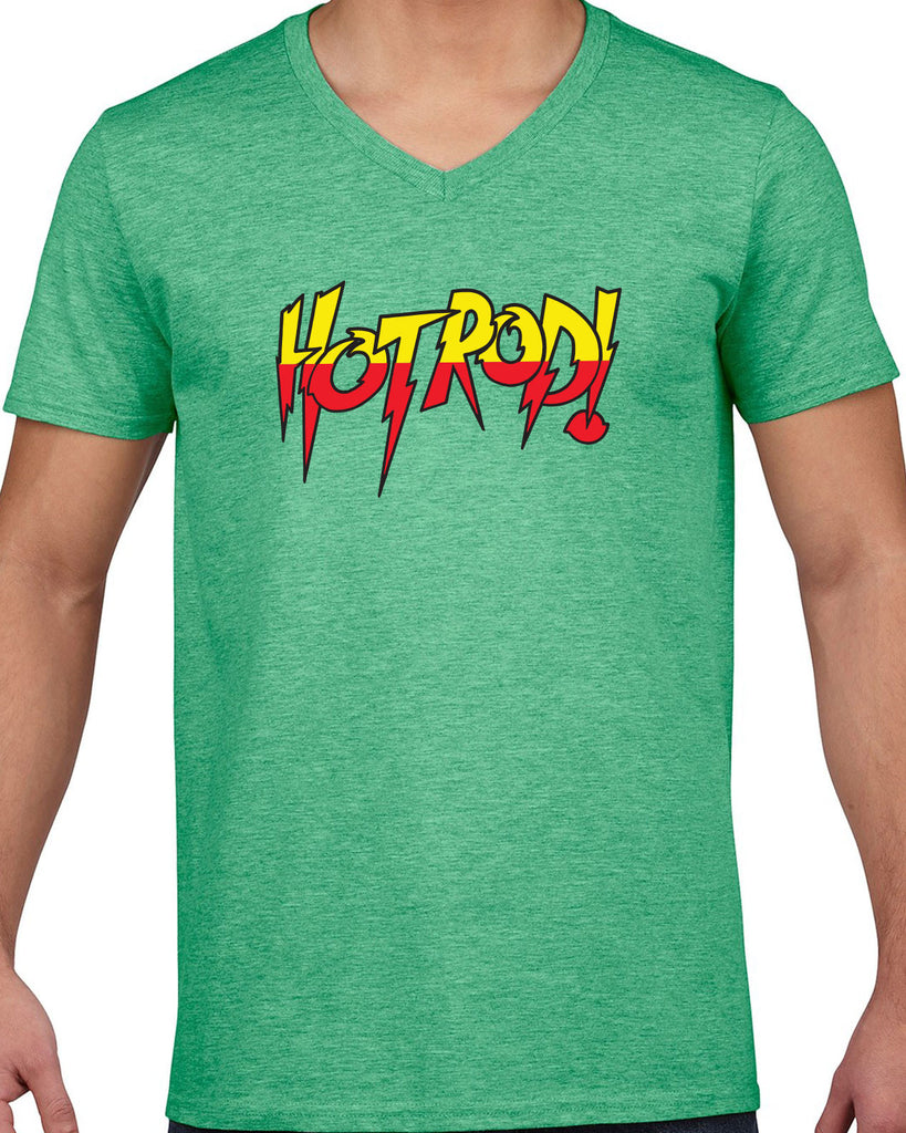 Men's Short Sleeve V-Neck T-Shirt - HotRod!