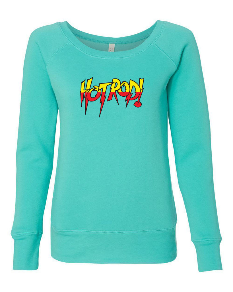 Women's Long Sleeve Off the Shoulder Shirt - HotRod!