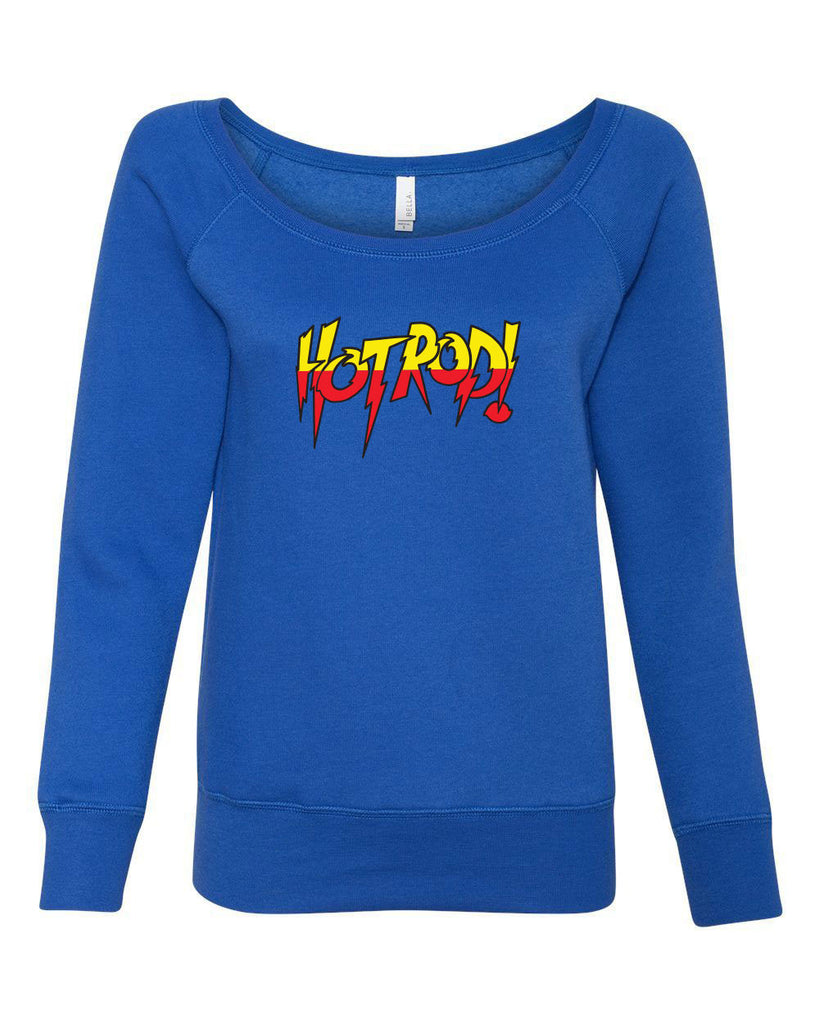 Women's Long Sleeve Off the Shoulder Shirt - HotRod!
