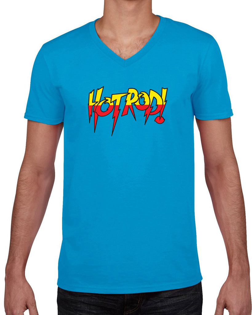 Men's Short Sleeve V-Neck T-Shirt - HotRod!