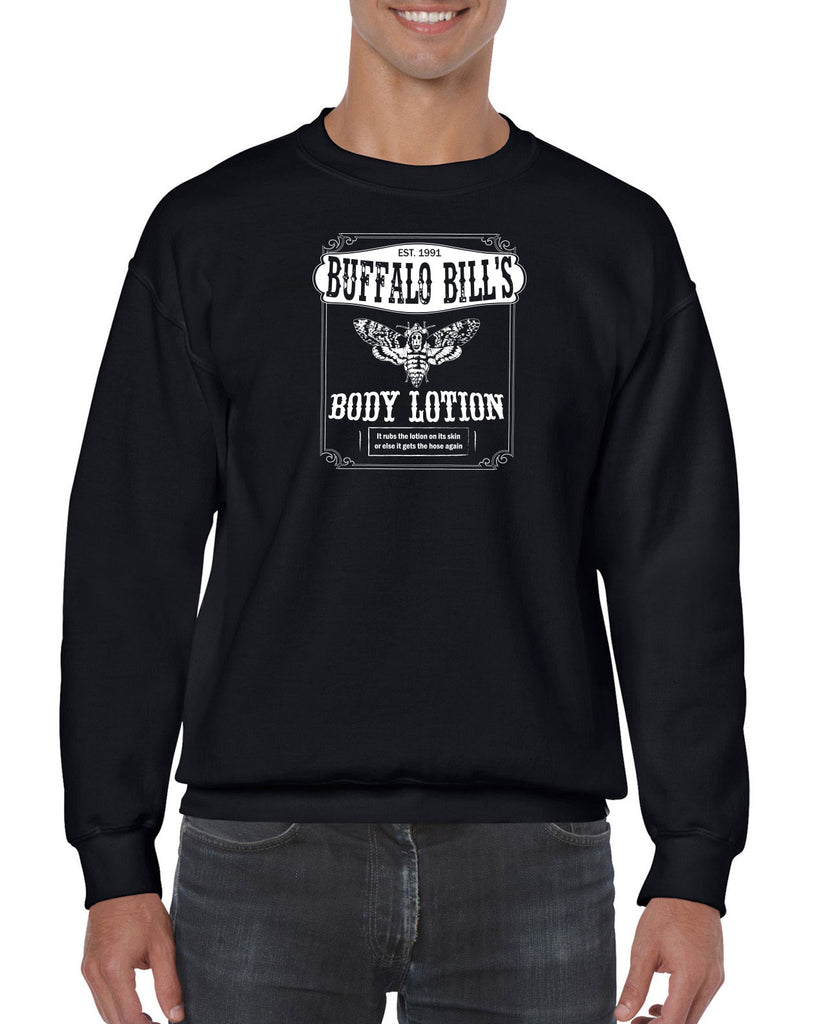 Hot Press Apparel Buffalo Bill Silence Lambs Crew Sweatshirt Halloween Horror Gift Present Scary Movie