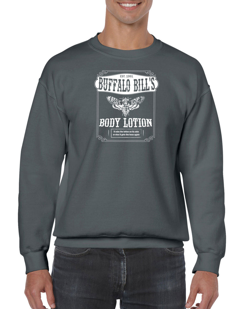 Hot Press Apparel Buffalo Bill Silence Lambs Crew Sweatshirt Halloween Horror Gift Present Scary Movie