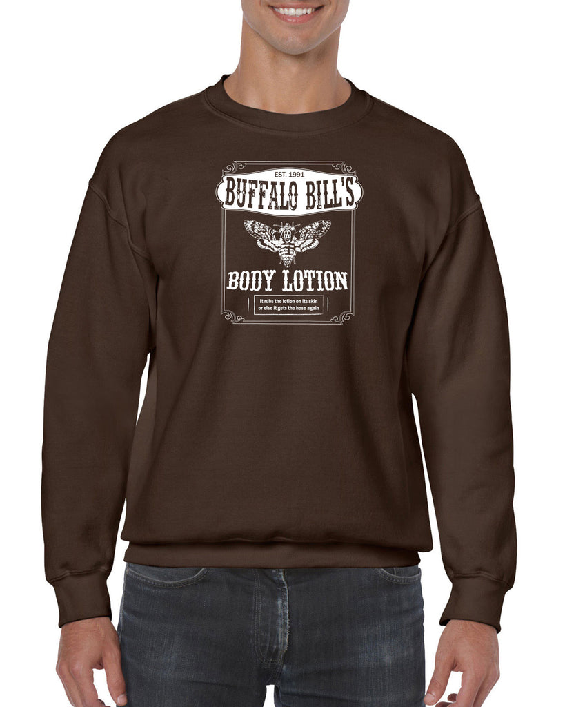 Hot Press Apparel Buffalo Bill Silence Lambs Crew Sweatshirt Halloween Horror Gift Present Scary Movie