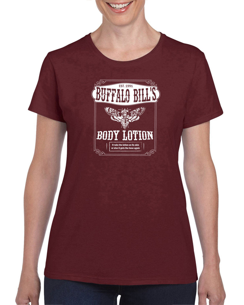 Hot Press Apparel Buffalo Bill Silence Lambs Movie Women's T-Shirt Gift Present Halloween Horror