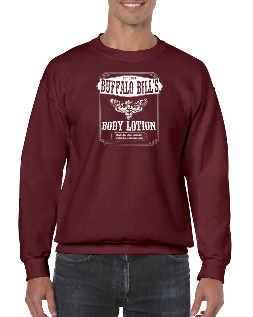 Hot Press Apparel Buffalo Bill Silence Lambs Crew Sweatshirt Halloween Horror Gift Present Scary Movie