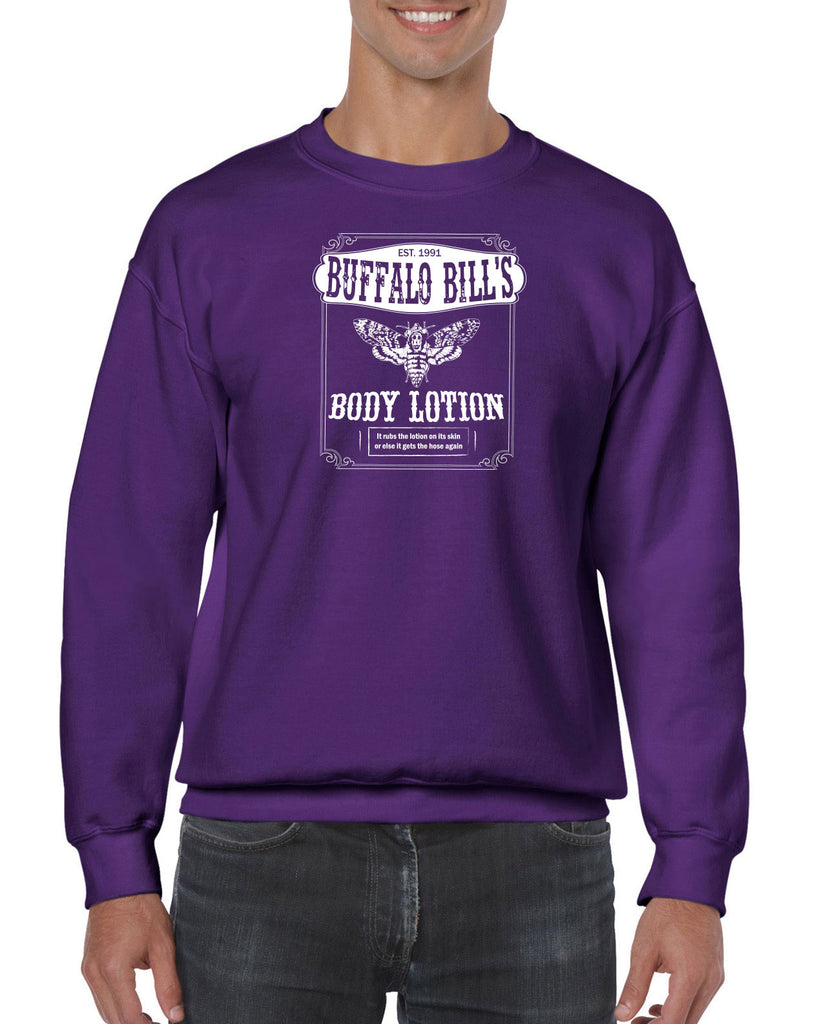 Hot Press Apparel Buffalo Bill Silence Lambs Crew Sweatshirt Halloween Horror Gift Present Scary Movie